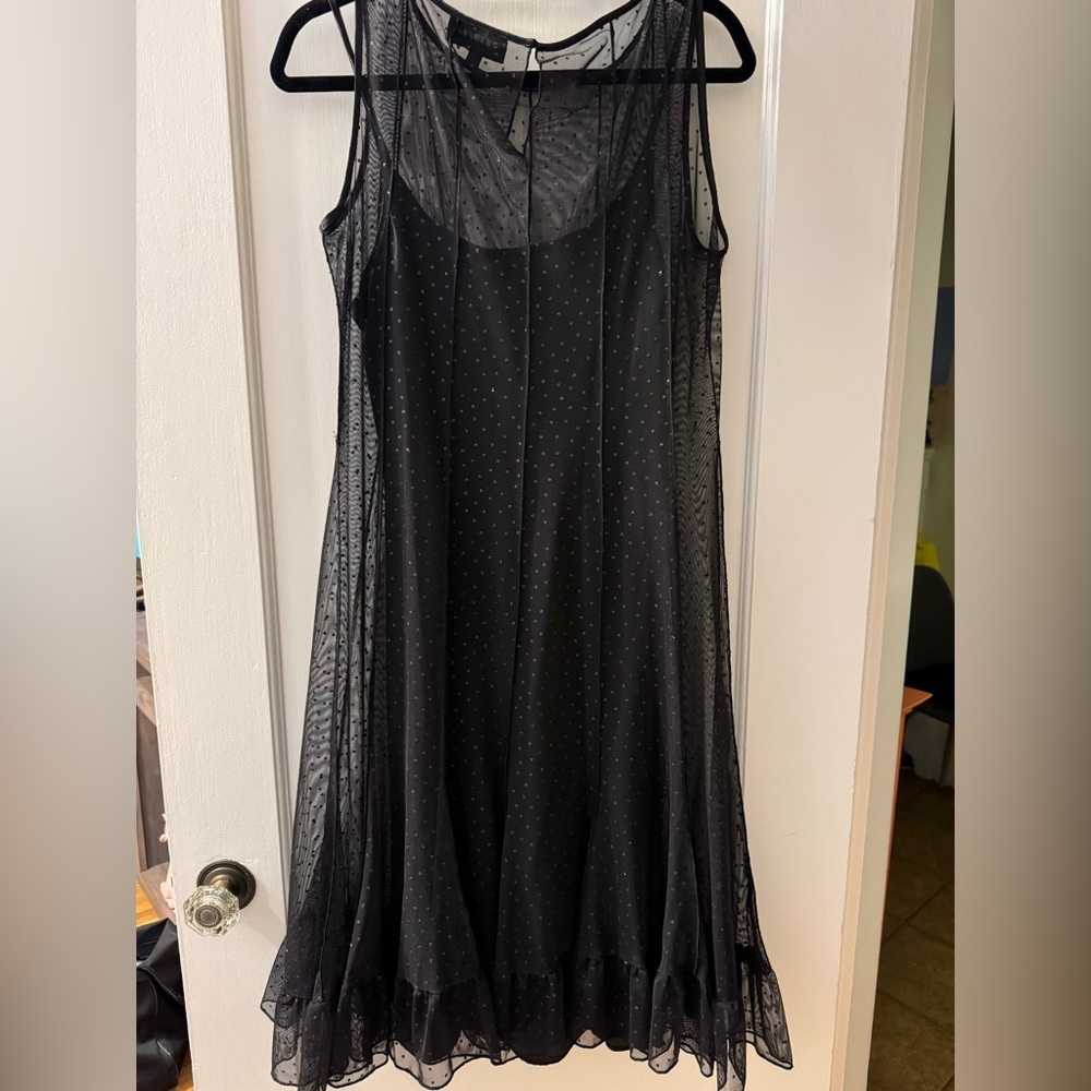Studio I 2 piece Formal Mesh, Sparkly midi Dress
